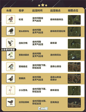 自然探险家速递！《心动小镇》最新推出的五子雀观察手册正式上线